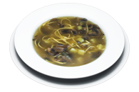 Куриная лапша с грибами